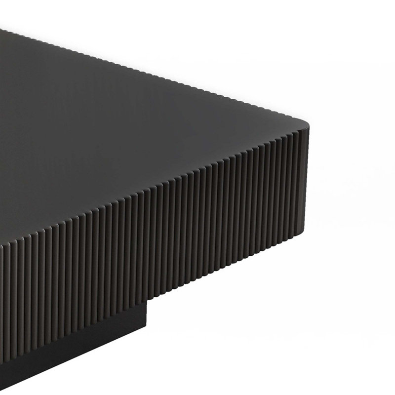 Table basse carrée 31,6 po, Noir