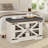 Farmhouse Storage Bench with Cushion