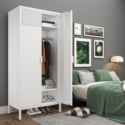 Andelin  71" Steel Wardrobe