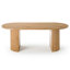 Anirudha 79"  Oval Wood Double Pedestal Base Dining Tables-94225064