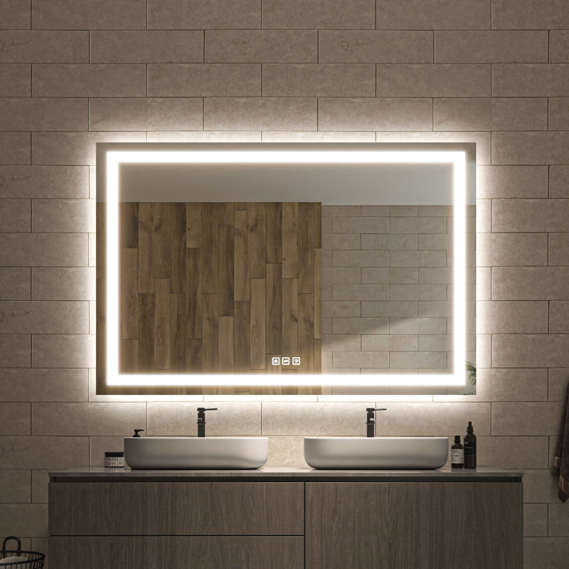 Ulrika Flat LED Mirror, 60" x 40", Rectangle