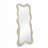 Wavy Irregular Full Length Floor Mirror, Soft Sage Green Curved Frame Standing Mirror