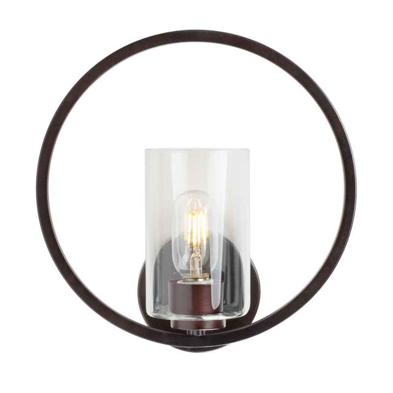 1 - Light Antique Bronze Armed Sconce