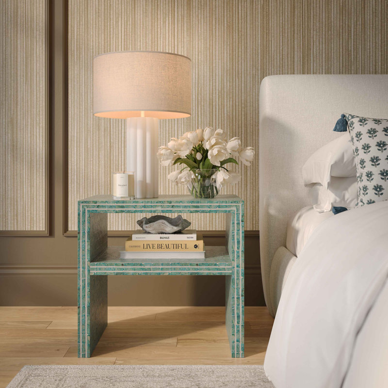 Table de chevet Derry, Bleu