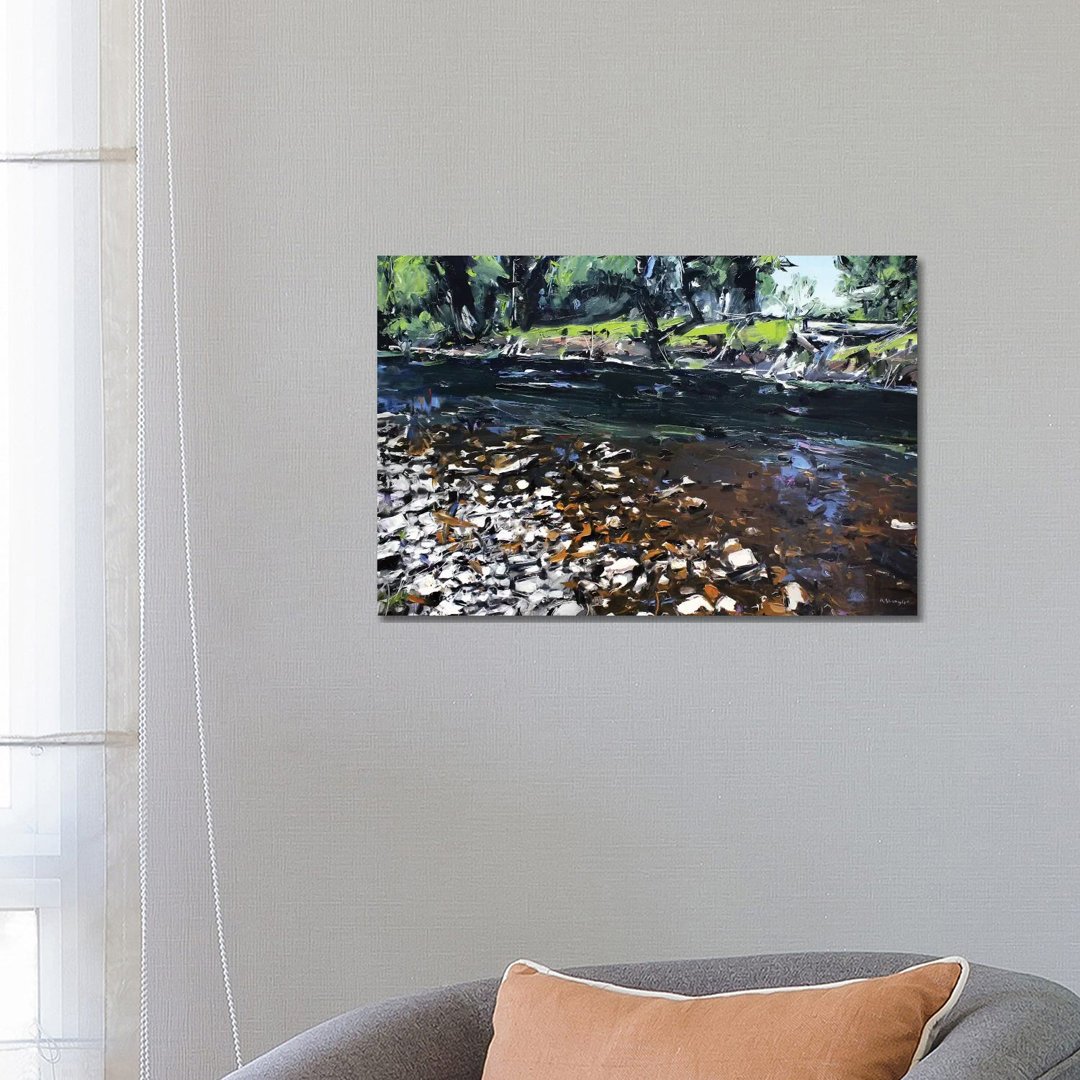 Creek Montana von David Shingler - Galerie-verpackte Leinwand Giclée