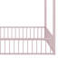 Structure de lit en métal avec clôture-753453185
