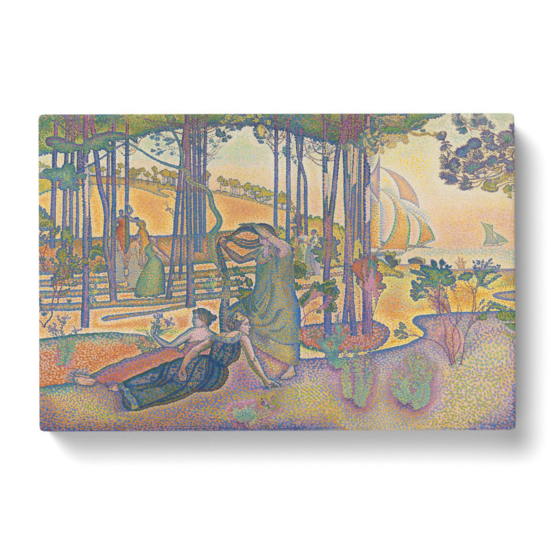 The Evening Air by Henri-Edmond Cross - Wrapped Canvas Painting, 50cm H x 76cm W x 3cm D