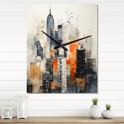 Jeriyah Aluminum Wall Clock