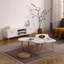 Pieds de table basse en bois massif