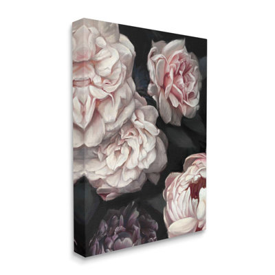 «Clustered Pink and White Florals Elegant Flowers» par Ziwei Li - impression d'art graphique