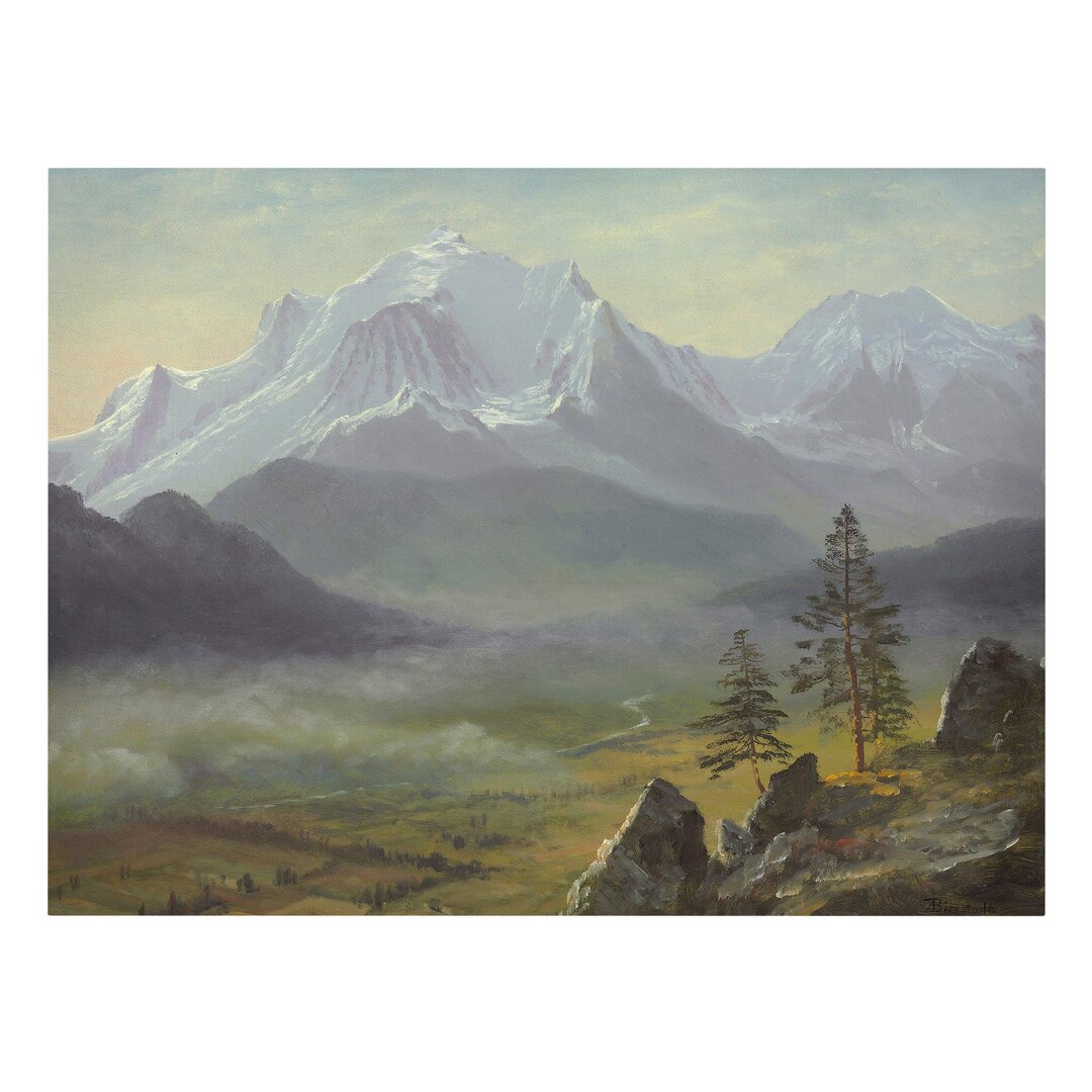 Leinwandbild Mont Blanc von Albert Bierstadt