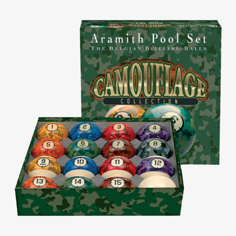 16-Piece Camouflage Collection Billiard Ball Set