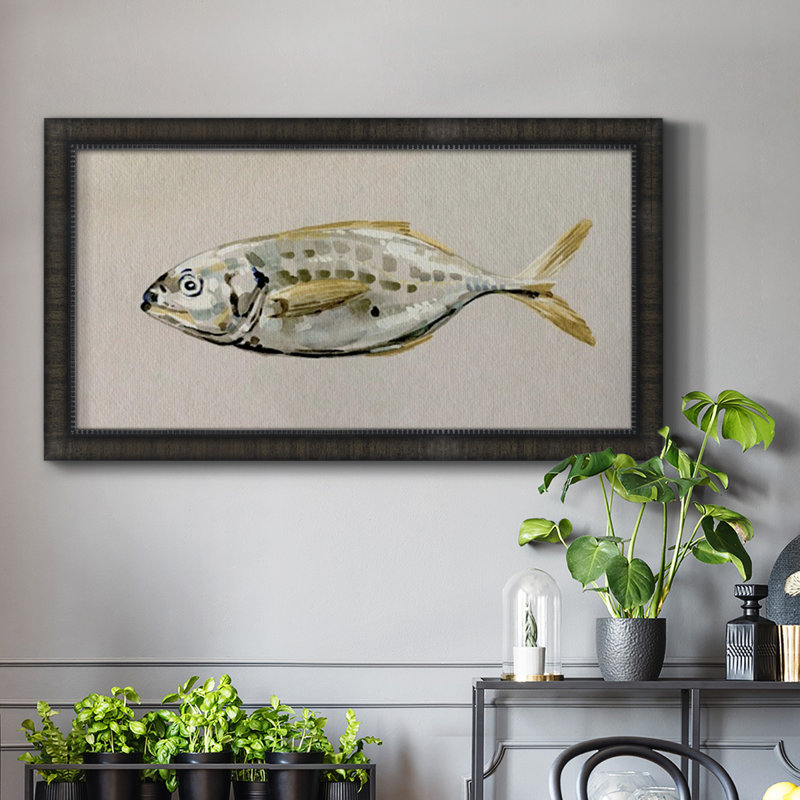 " Fresh Fish Study II " Painting Print, 25" H x 45" W x 1" D