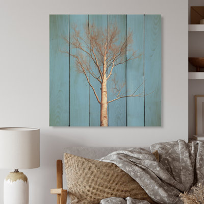 Photo de traces bleues sur bois de pin naturel