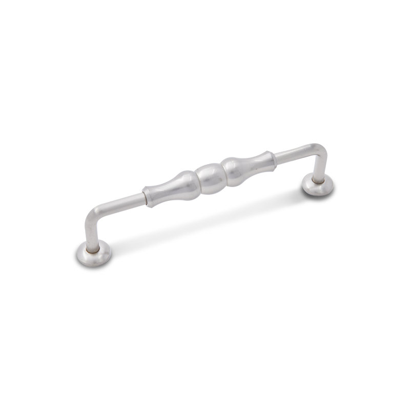 Poignée verticale perlée 5 po CP Series, Nickel satiné