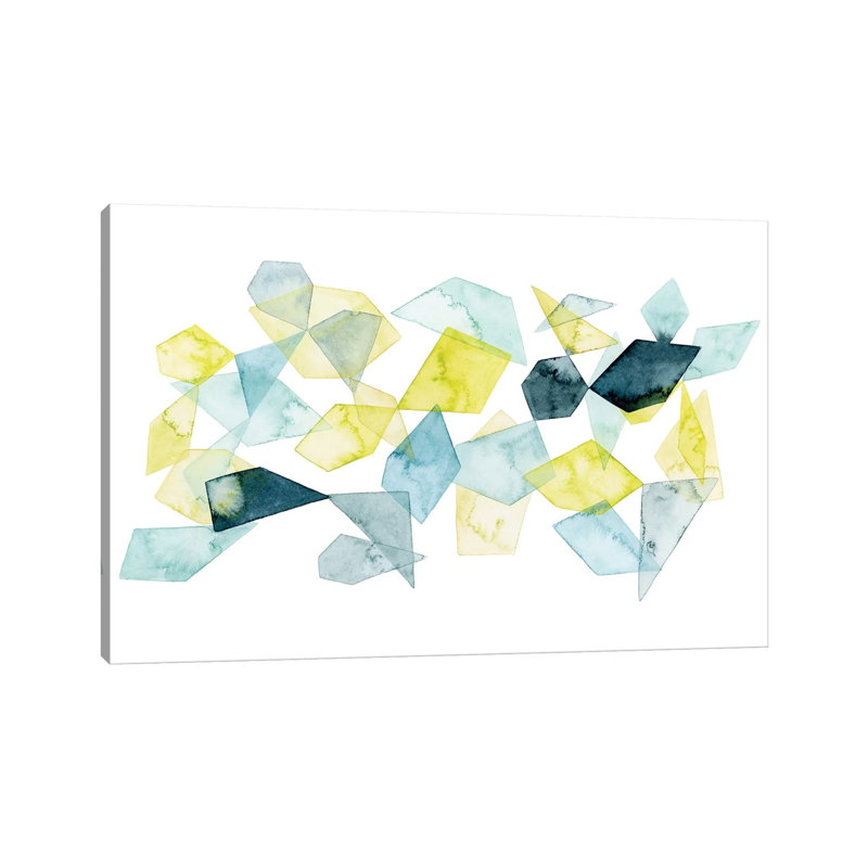 Seaglass Abstract II by Grace Popp - Wrapped Canvas Painting, 20.32 cm H x 30.48 cm W