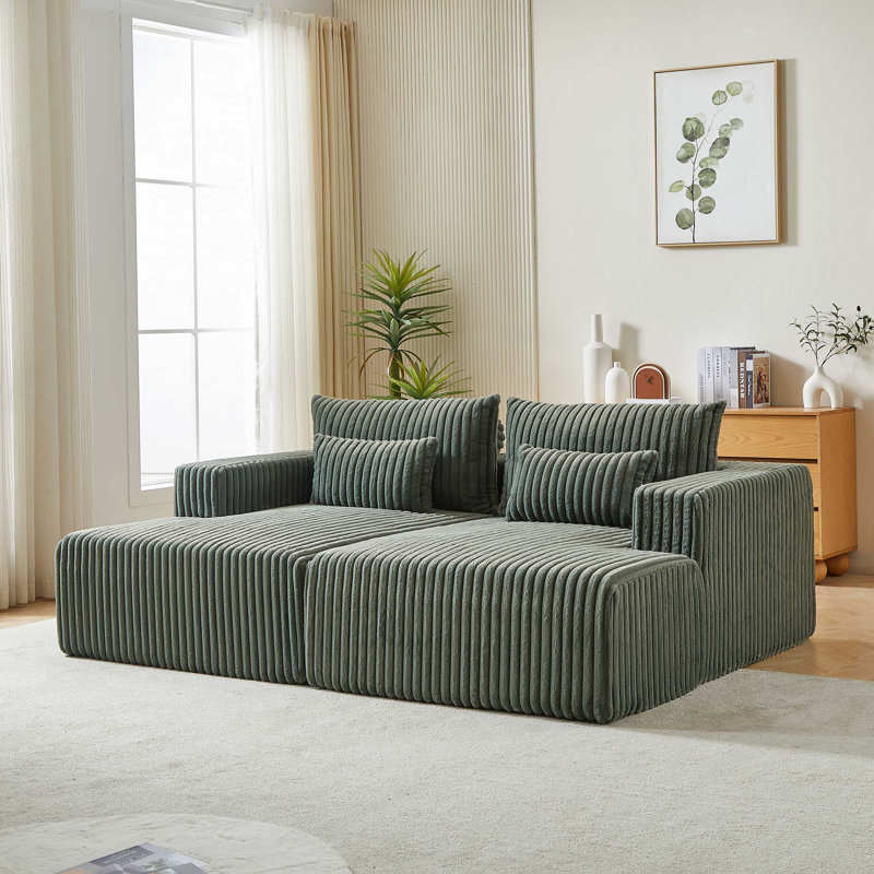 Chaise longue 87 po Bruno, Vert d’armée