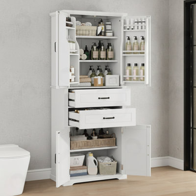 Armoire de rangement avec 2 tiroirs et tablette réglable