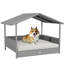 Niche pour chien en rotin avec coussin imperméable PawHut Wicker-787628740-787628746
