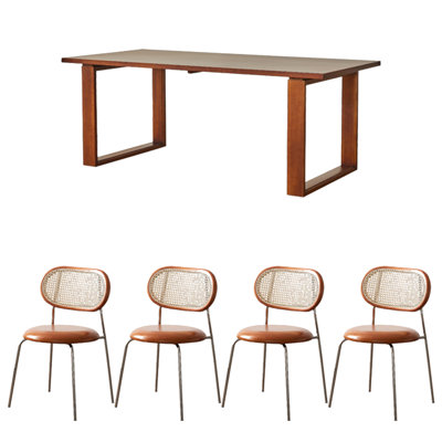 Ensemble de salle à manger rectangulaire