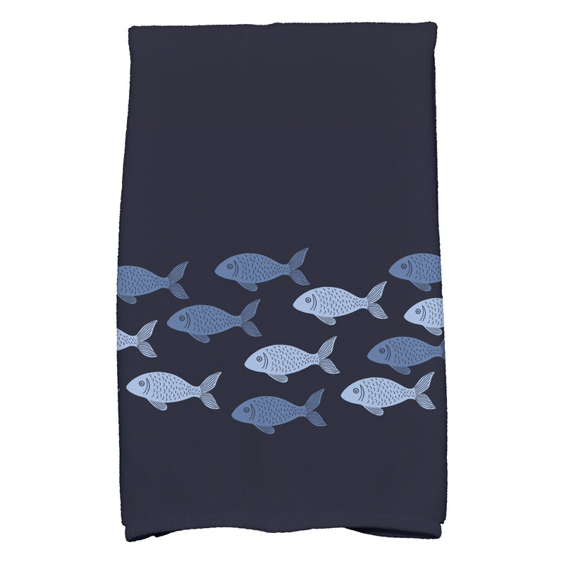 Eastbourne Tea Towel Kitchen Towel, Navy Blue
