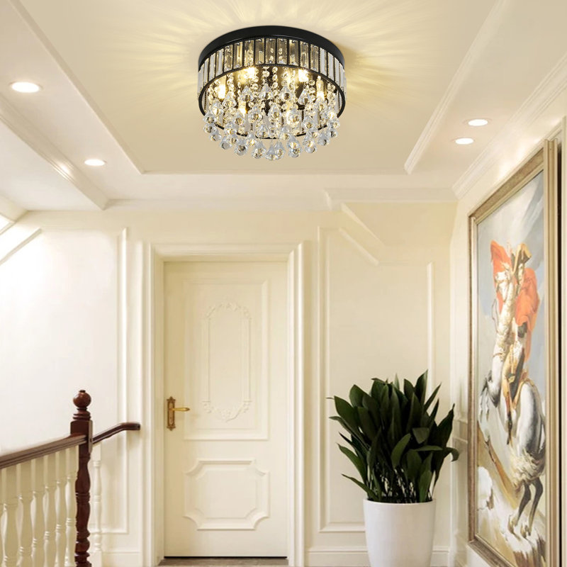 Plafonnier encastré en cristal 6 lumières Dameion