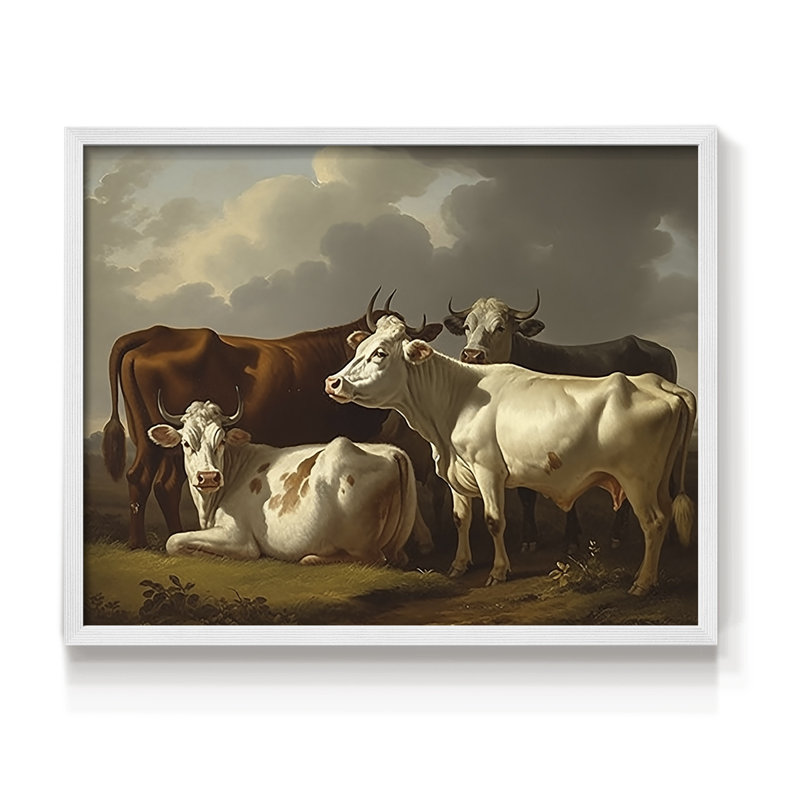 Faune - XXXVII - Reproduction encadrée - Restickable, H 22 po x l 28 po, Blanc