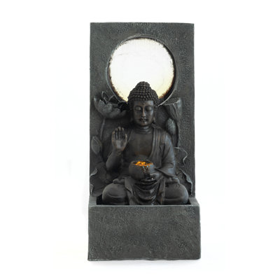 28” Zen Buddha Fountain For Garden