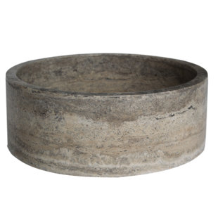 TashMart 16'' Stone Circular Bathroom Sink