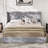  Losada 4-Drawer Upholstered Storage Bed with Wingback Headboard - Maximize Bedroom Space, No-Hassle Under Bed Storage,King Size-1240918905-1240918906