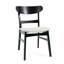 Chaises de salle à manger rembourrées de style Mid-Century moderne avec structure en bois d'hévéa et siège rembourré Cambrielle-708240492-708240488