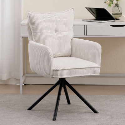 Buchhi Office Chair Dining Chair Upholstered Armchair with High Backrest for Living Room Bedroom, Dressing Room, Home Office