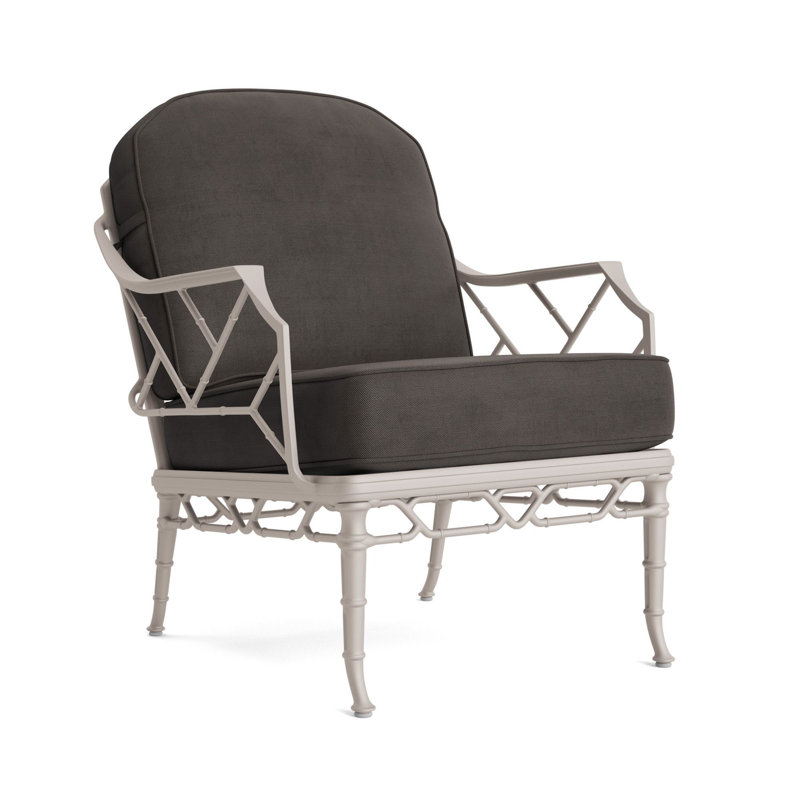 Calcutta Outdoor Lounge Chair, Fusion Charcoal, Dove Smooth