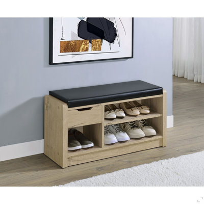 Open Shelf Storage Bench