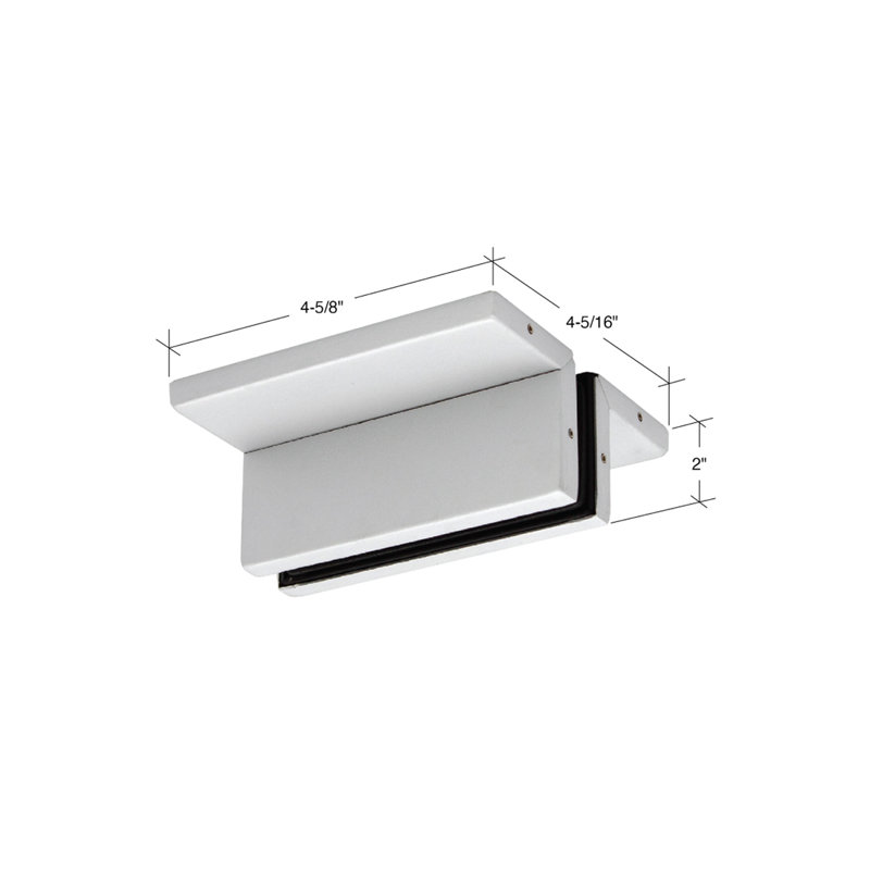 FHC PF94SA Ceiling Mounted Support Fin Bracket Patch Fitting - Satin Anodized