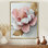 Eury, pivoines blanches et roses en marbre II - art mural pivoines