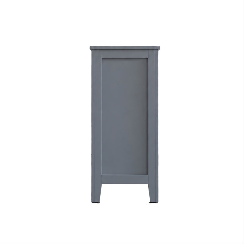 Armoire d'appoint 2 portes Ajalae, Bleu Aléoutien
