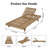 Solid Acacia Wood Foldable Lounge Chair with Adjustable Backrest and Flat Storage Surface-1906792345