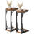 28.5"Tall Foldable C Shaped End Table Set of 2, TV Trays Set of 2,Bed Side Tables Bedroom Set of 2-1610139625
