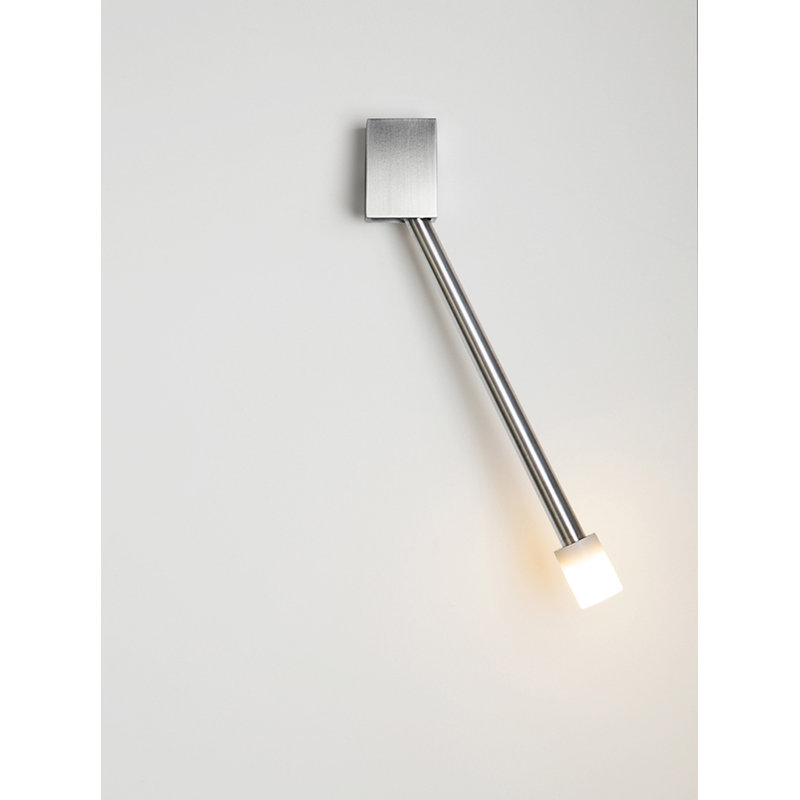 Libri Plug in Left Orientation Wall Mount, Brushed Aluminum