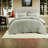 Piece Full Queen Cotton Bedding Sets, Sage Embroidered Quilt Set