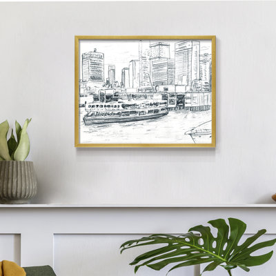 Ferryboats IV -Framed Print - Restickable