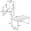 Ensemble de meubles de patio 7 pièces pour le jardin - Élégante table de salle à manger et chaises d'extérieur avec coussins