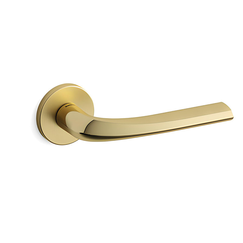 Single Dummy Right Hand Door Handle, Satin Brass