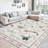 Insect Machine Washable Soft Area Rug for Living Room, Low Pile Non-Slip, Under Bed,-Thin, Black Farmhouse Style.-995638806