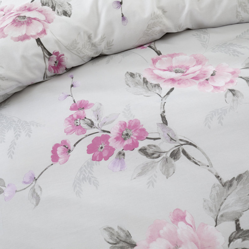Floral Trail Duvet Cover Set, Double Duvet Cover + 2 Standard Pillowcases