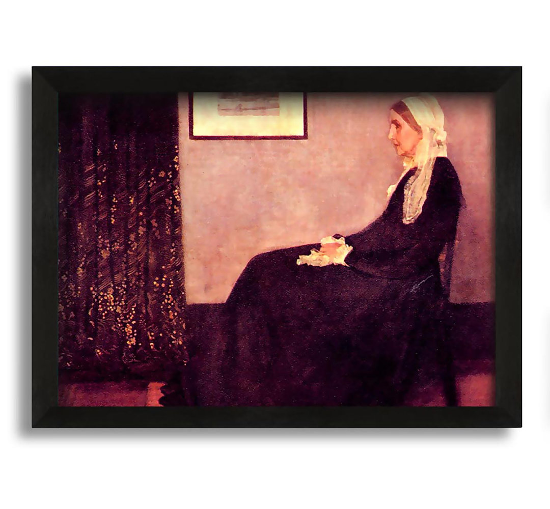 Gerahmtes Leinwandbild Whistlers Mother von Whistler