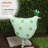 21"H Metal Polka Dot Standing Hen Decor Animal Statue