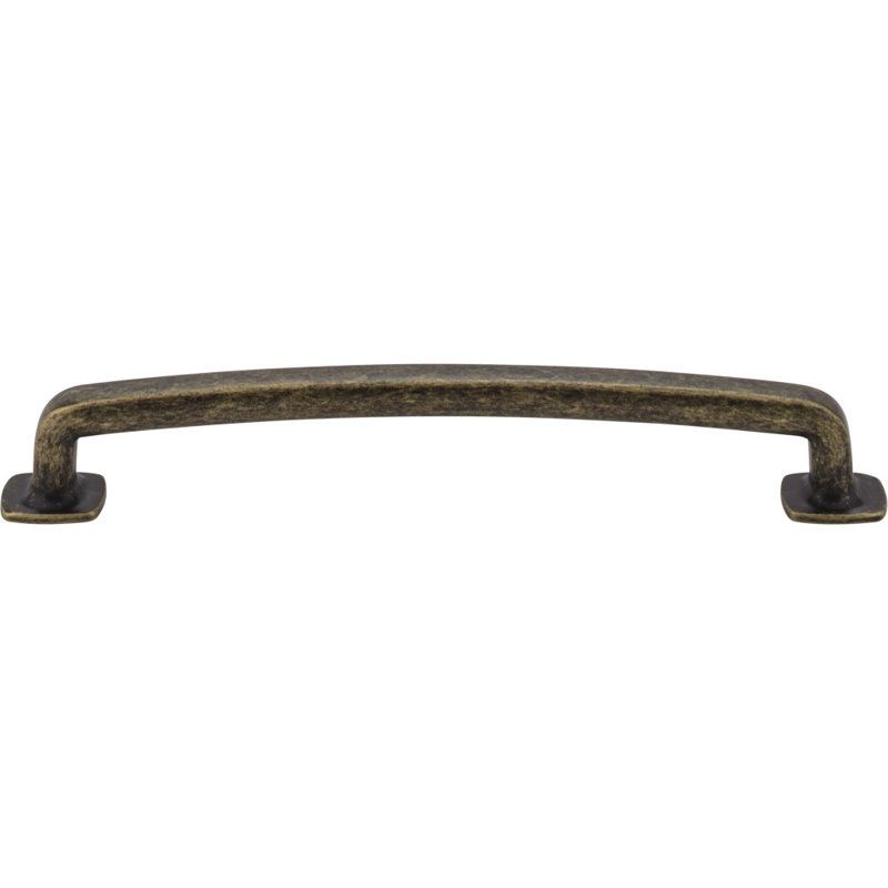 Belcastel I Bar Pull, Distressed Antique Brass, 3 3/4"
