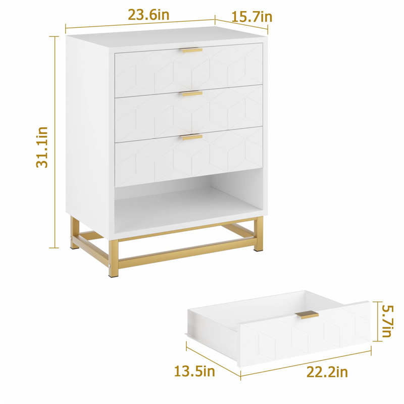 Naelyn Accent Chest, White